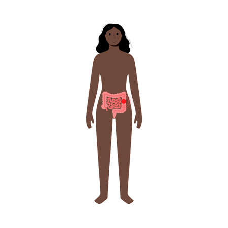 Pain in woman bodyのイラスト素材