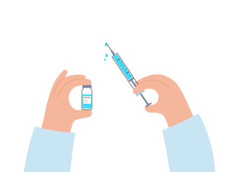 Global vaccination conceptのイラスト素材