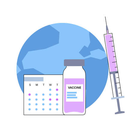 Global vaccination conceptのイラスト素材