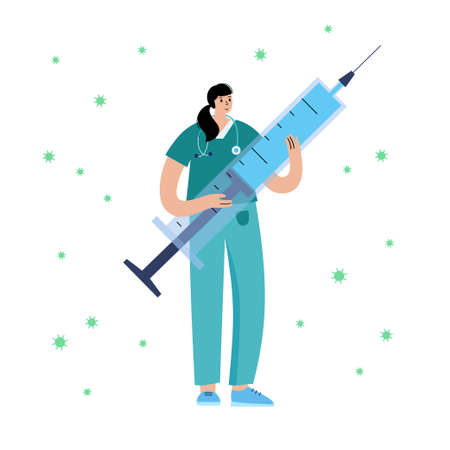 Global vaccination conceptのイラスト素材