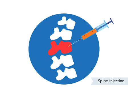 Spine joint injectionのイラスト素材