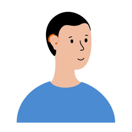 Human hearing aidのイラスト素材