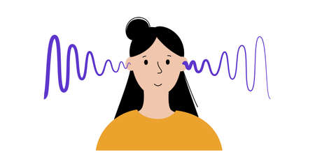 Human hearing iconのイラスト素材