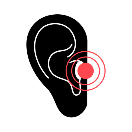 Human ear painのイラスト素材