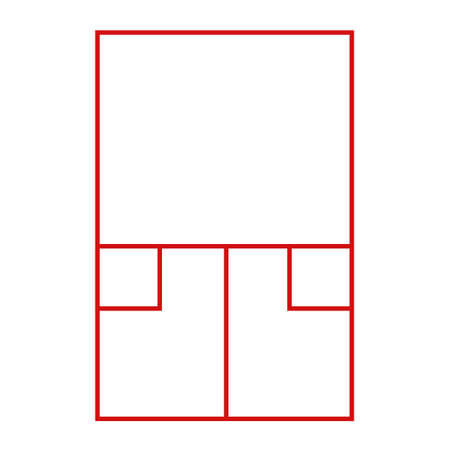 Squash court conceptのイラスト素材