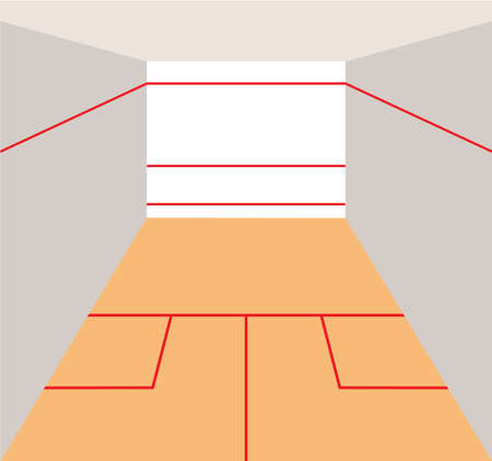 Squash court conceptのイラスト素材