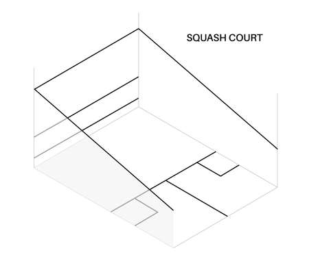 Squash court conceptのイラスト素材