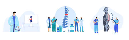 Back pain treatmentのイラスト素材