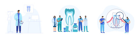 Dental clinic conceptのイラスト素材
