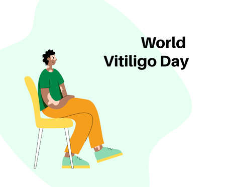 Vitiligo day conceptのイラスト素材