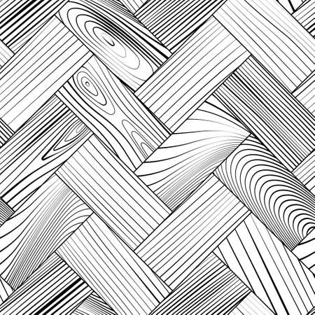 Wooden floor parquetのイラスト素材