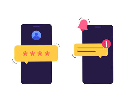 Access denied notificationのイラスト素材
