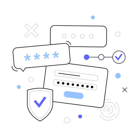 One time passwordのイラスト素材