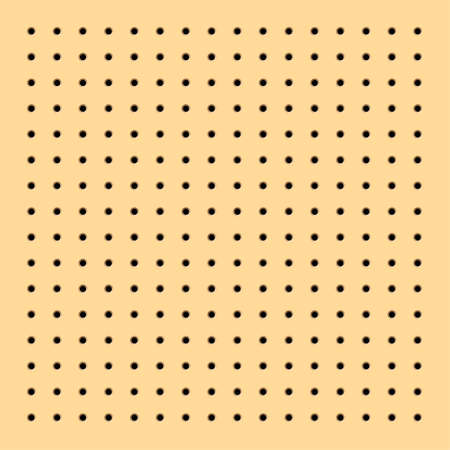 Wooden Pegboard Storageのイラスト素材