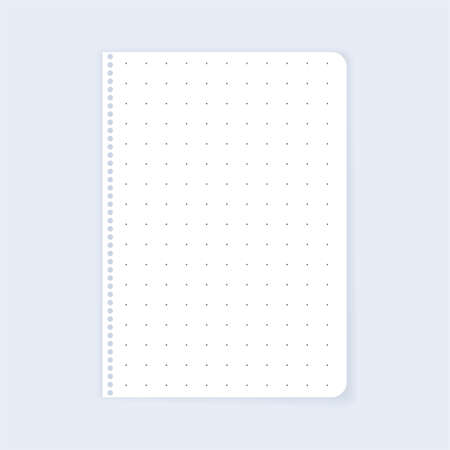 dotted notebook pageのイラスト素材