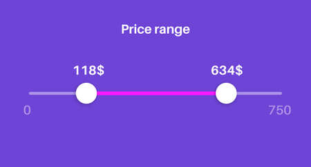 Price range filterのイラスト素材