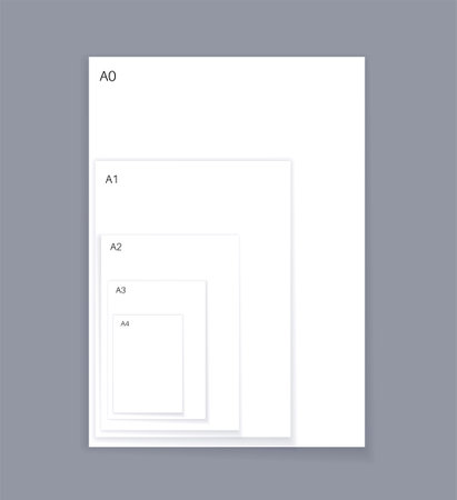 International paper sizesのイラスト素材