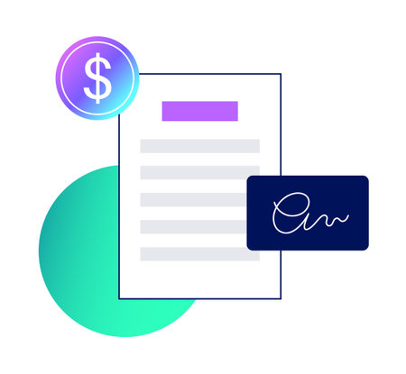 receipt document formのイラスト素材