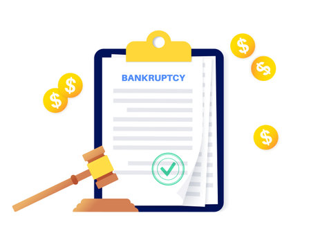 Bankruptcy form documentのイラスト素材