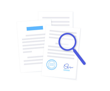 Review document conceptのイラスト素材