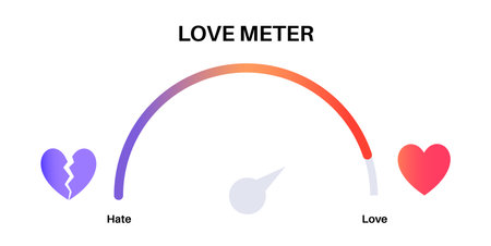 Love meter elementのイラスト素材