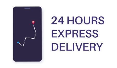 Fast delivery serviceのイラスト素材