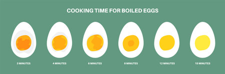 Boiled eggs cooking