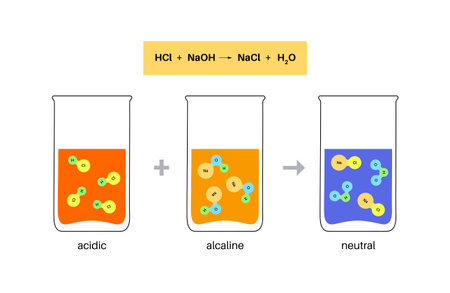 Reaction neutralization posterのイラスト素材