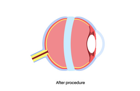 Scleral buckle procedureのイラスト素材