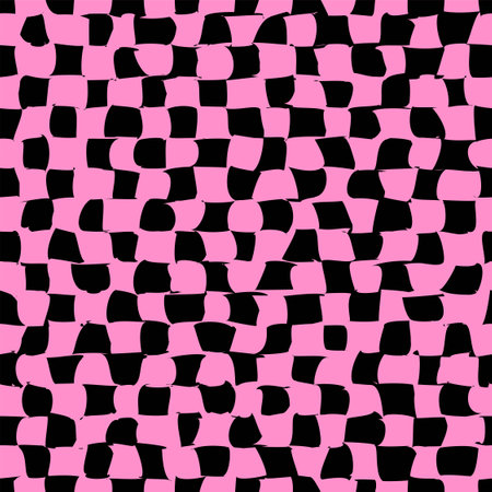Psychedelic checkerboard patternのイラスト素材