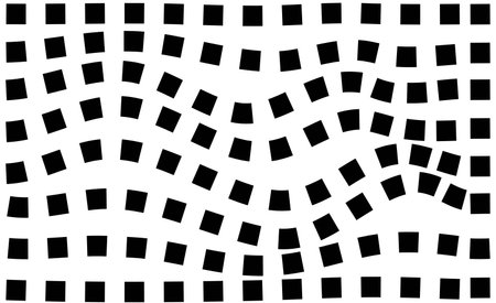 Psychedelic checkerboard patternのイラスト素材