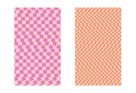 Psychedelic checkerboard poster