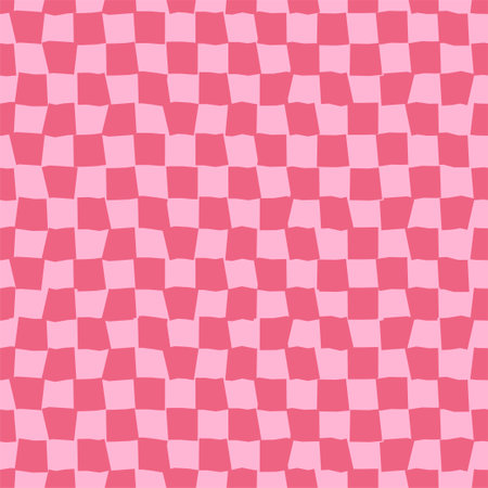 Psychedelic checkerboard posterのイラスト素材
