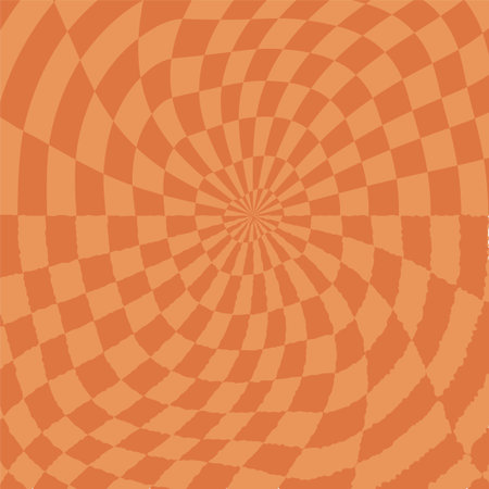 Psychedelic checkerboard posterのイラスト素材