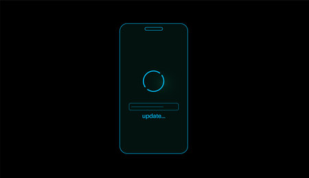 System update conceptのイラスト素材