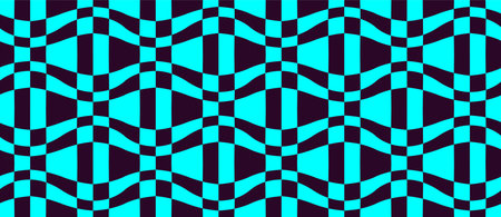 Psychedelic checkerboard patternのイラスト素材