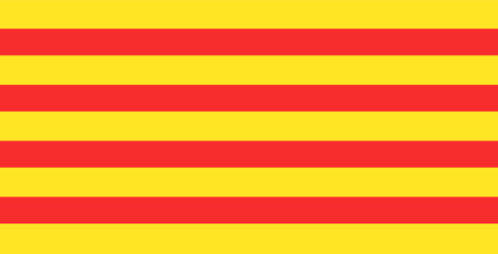catalonia flag senyeraのイラスト素材