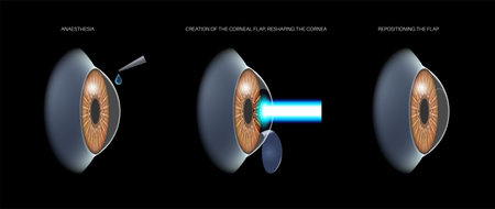LASIK eye surgeryのイラスト素材