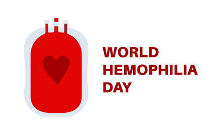 Hemophilia awareness posterのイラスト素材