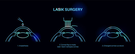 LASIK eye surgeryのイラスト素材