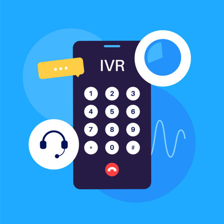 Interactive voice responseのイラスト素材