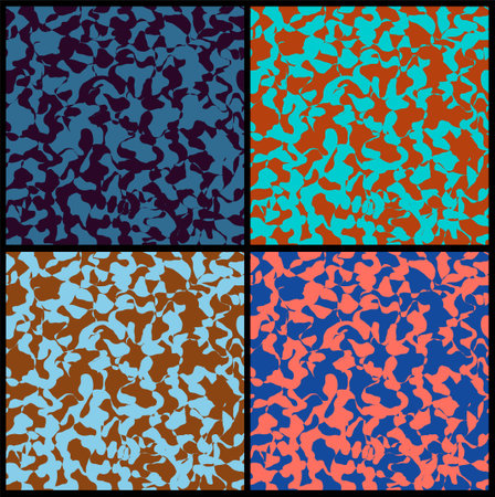 Colored camouflage patternのイラスト素材