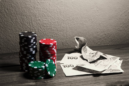 Poker chipsの写真素材