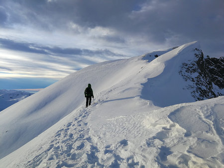 View of the climber in the Polish Tatras
