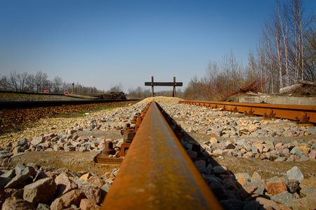 Chorzow Poland. End of railroad.