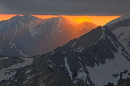 Poland Tatra Mountains. Sunset in the Tatra Mountains.の写真素材