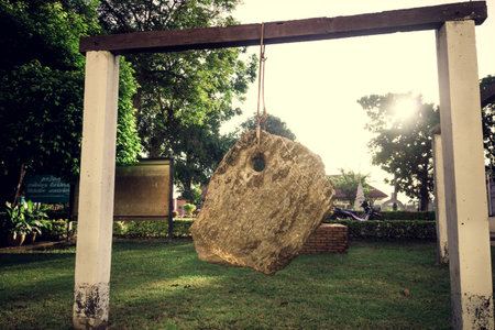 Stone bell devices that signal Like Chimesの写真素材