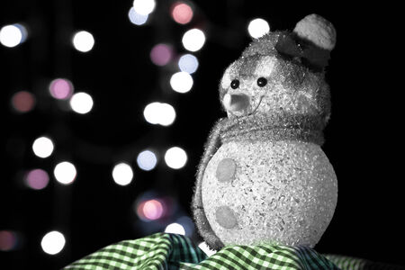 Christmas snowmanの写真素材