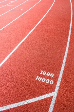 The outdoor track stadium for the match for the greatest success.の写真素材