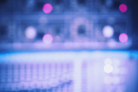 Blur of sound equipment in control.の写真素材